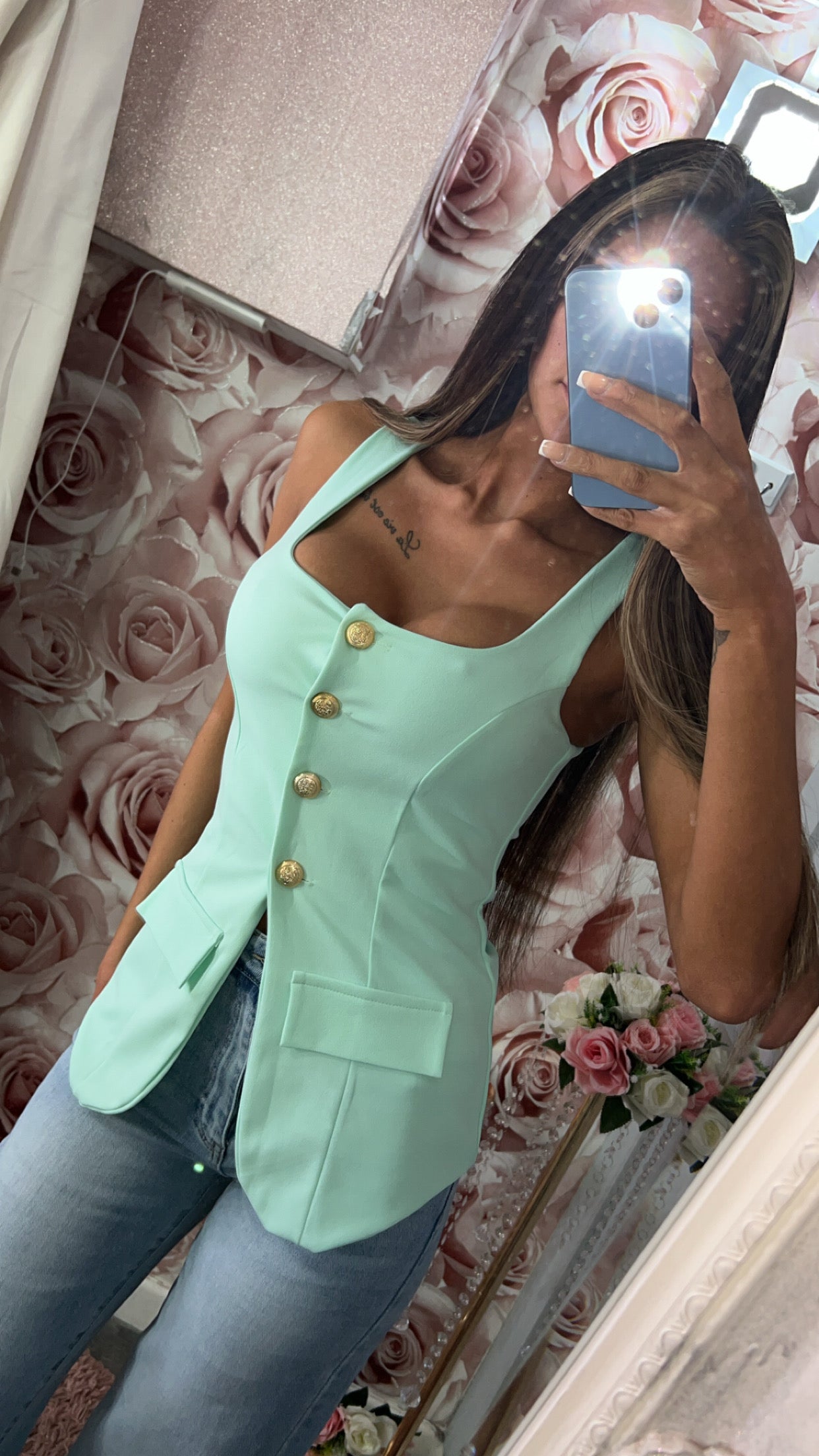 Gold Button Waistcoat