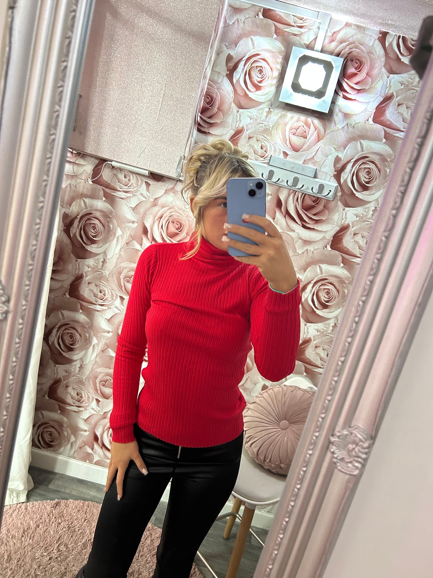SALE- Cashmere Soft Polo Neck Jumper