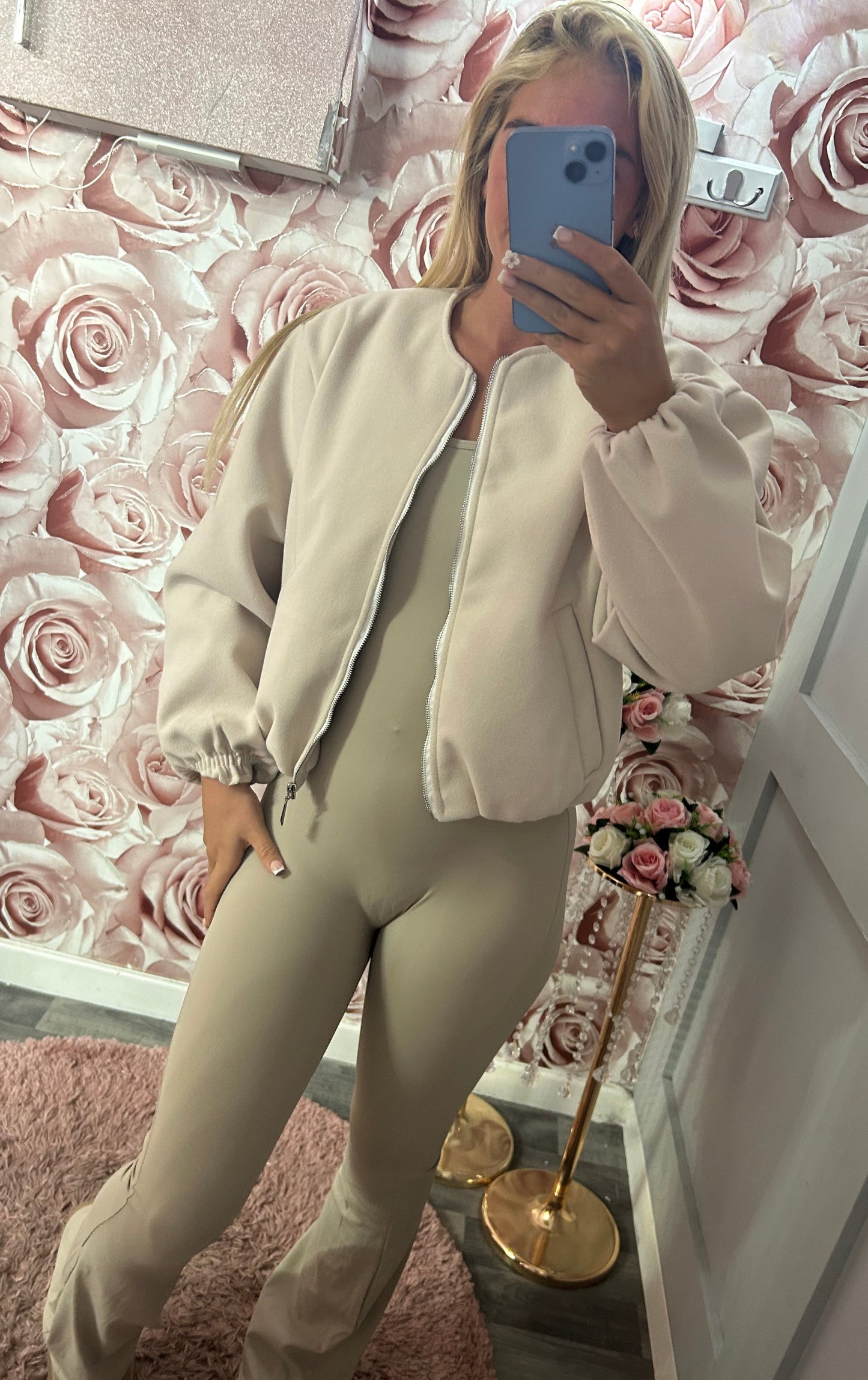 Ballon Sleeve Thick Quality Bomber Jacket