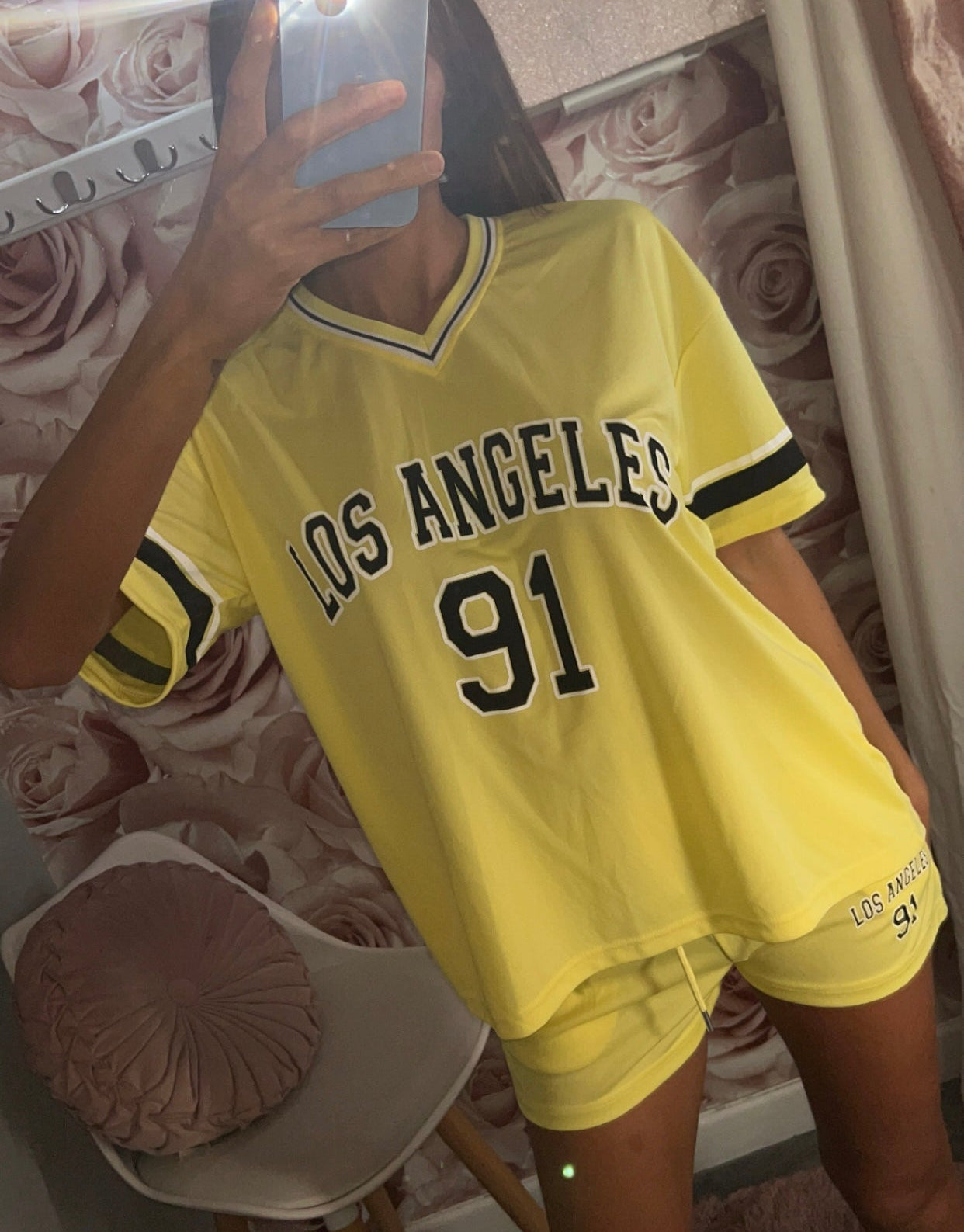LA Los Angeles Jersey Tshirt and Shorts Set