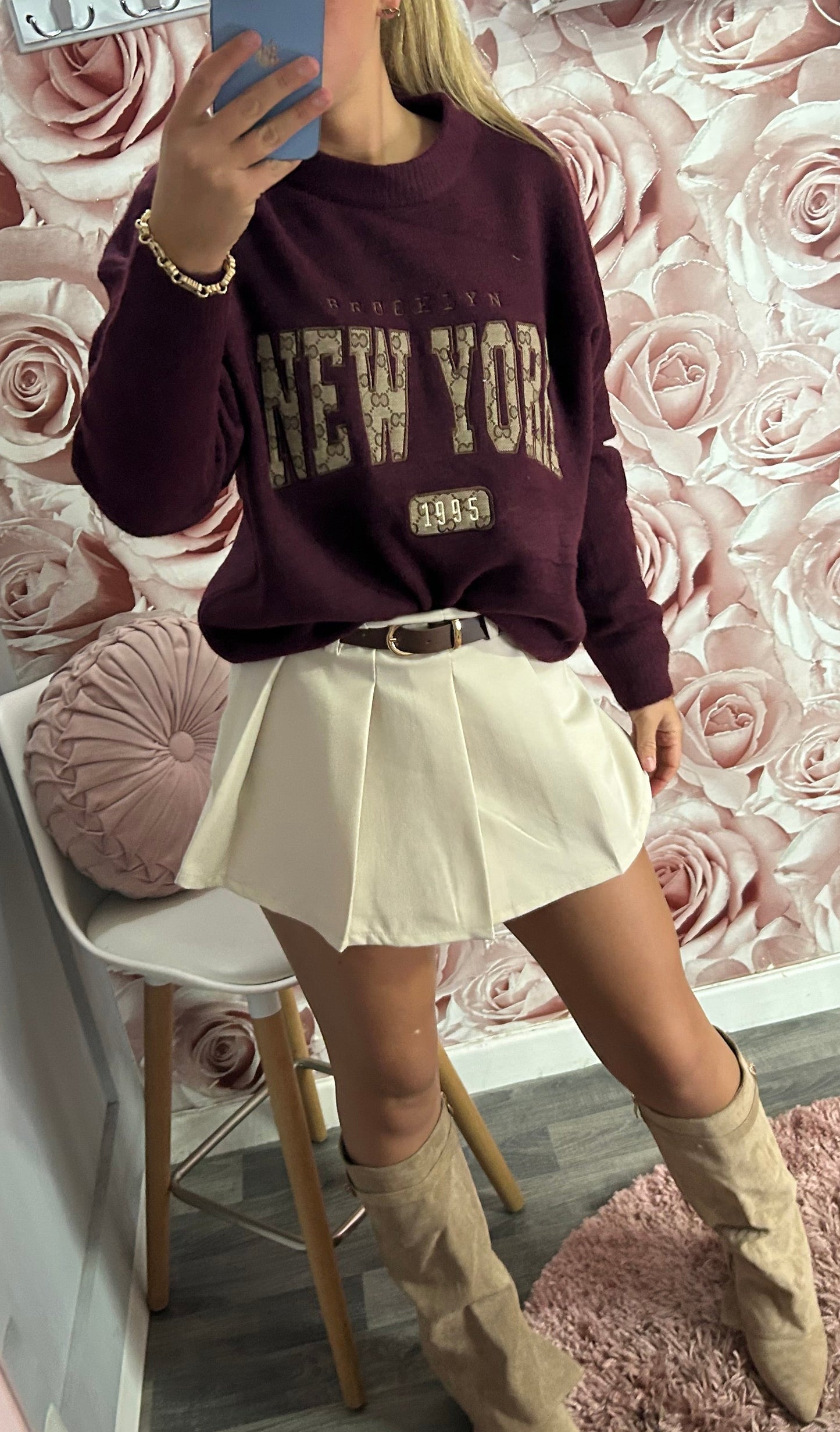Premium Quality Woollen “New York” Slogan Jumper