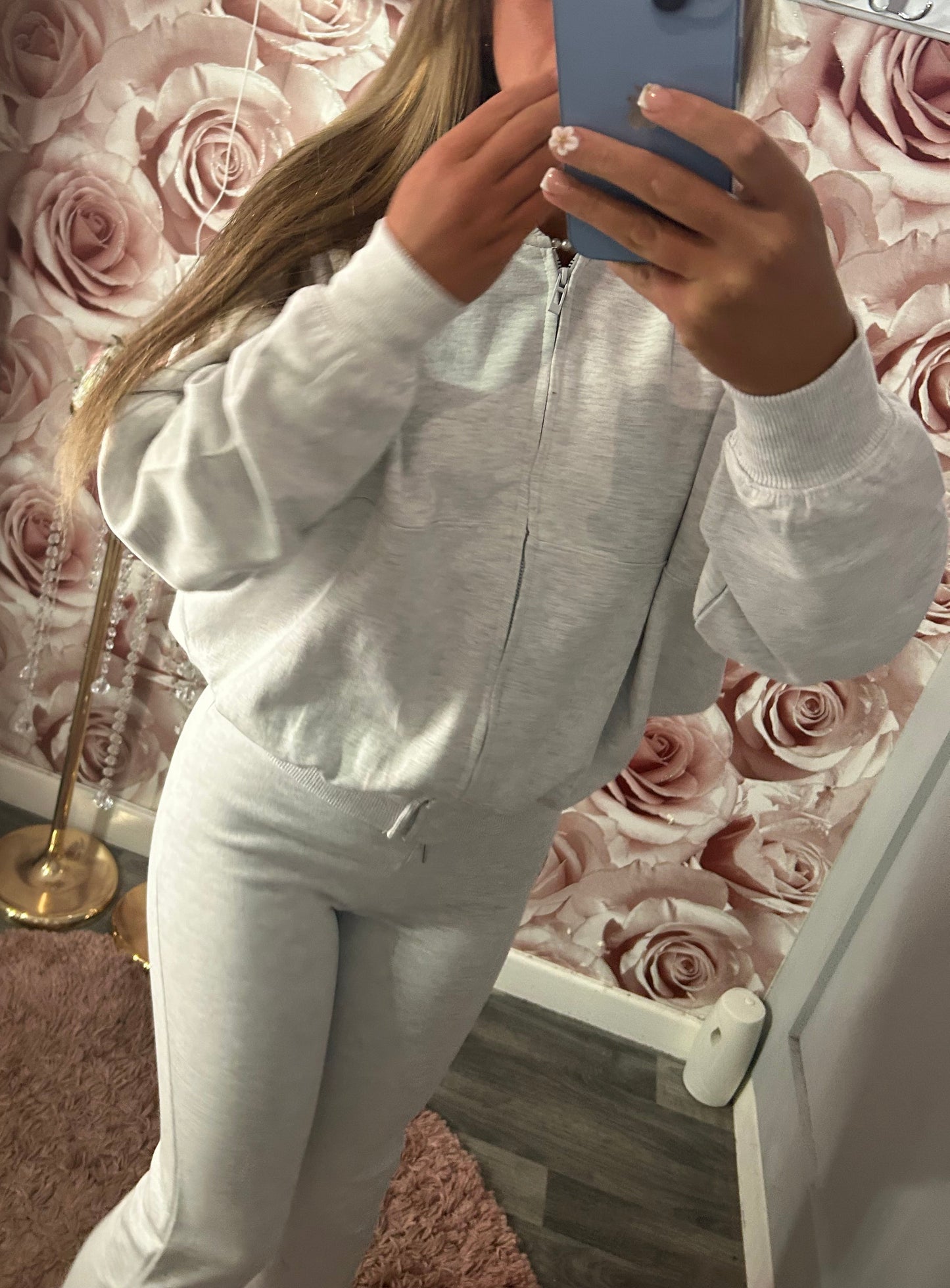Oversized Bomber Jacket & Flares Loungewear Set