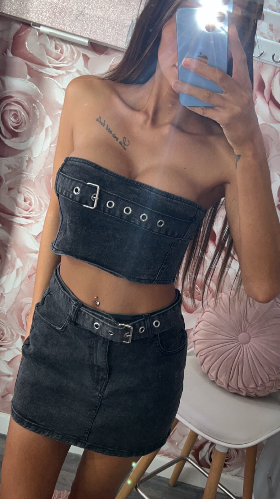 Belted Denim Co-Ord