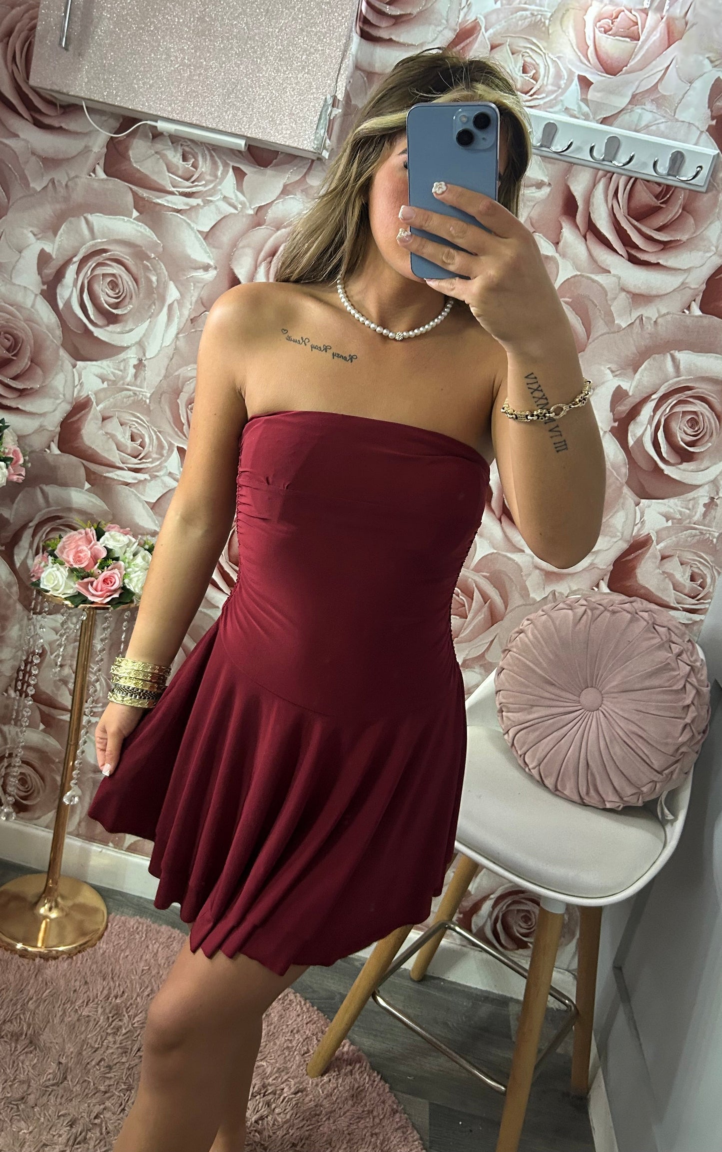 Bardot Slinky Skater Rara Frill Dress