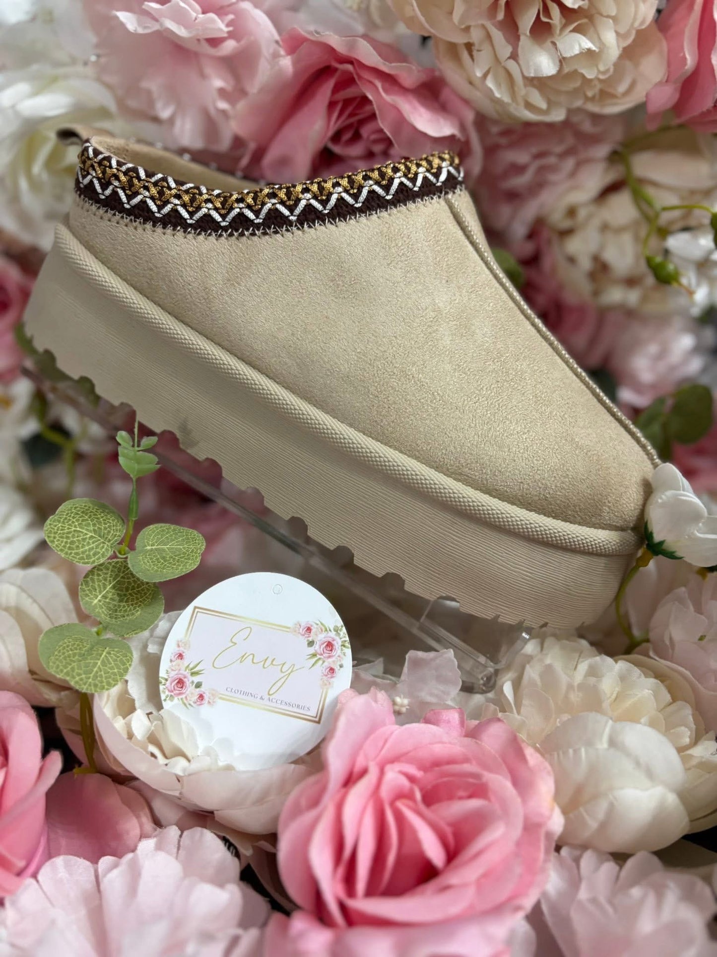 Snugg Chunky Sole Fur Lined Slipper Boots