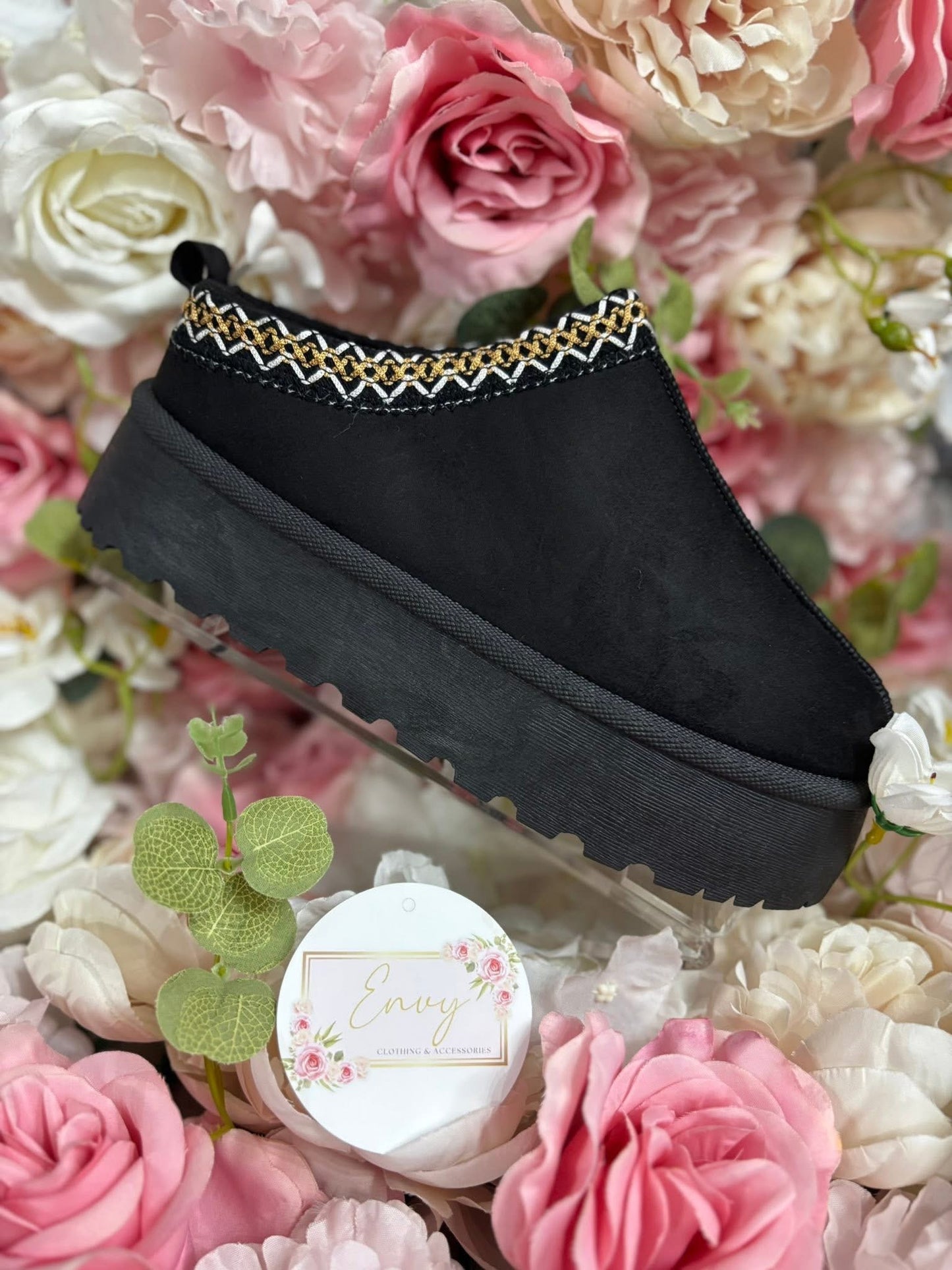 Snugg Chunky Sole Fur Lined Slipper Boots