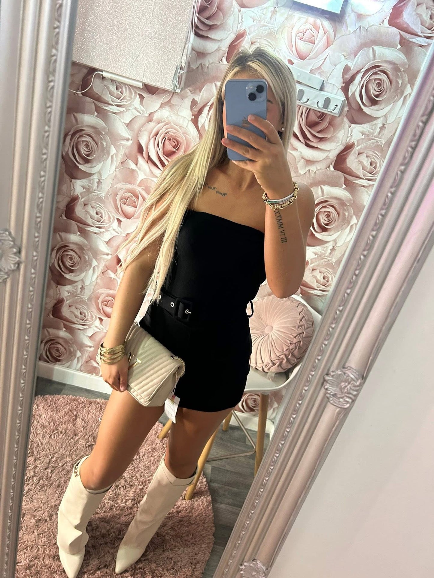 Belted Cargo Skort Playsuit