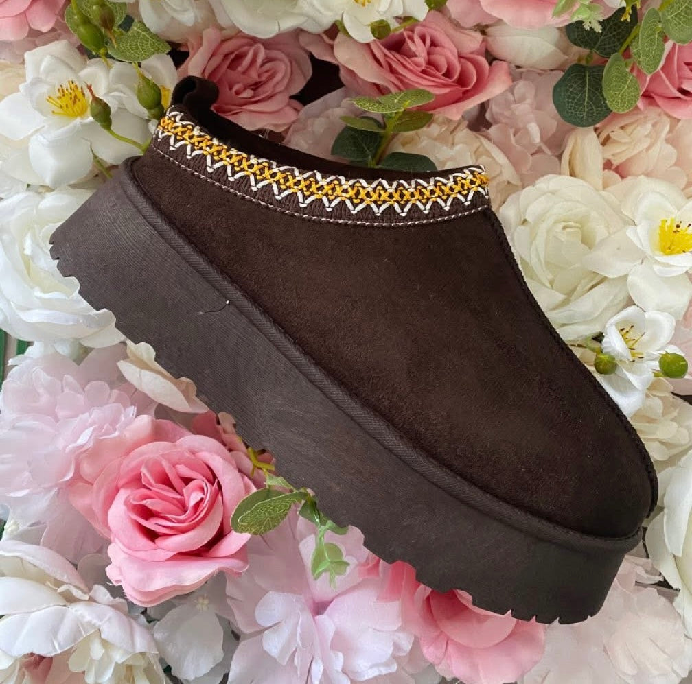 Snugg Chunky Sole Fur Lined Slipper Boots