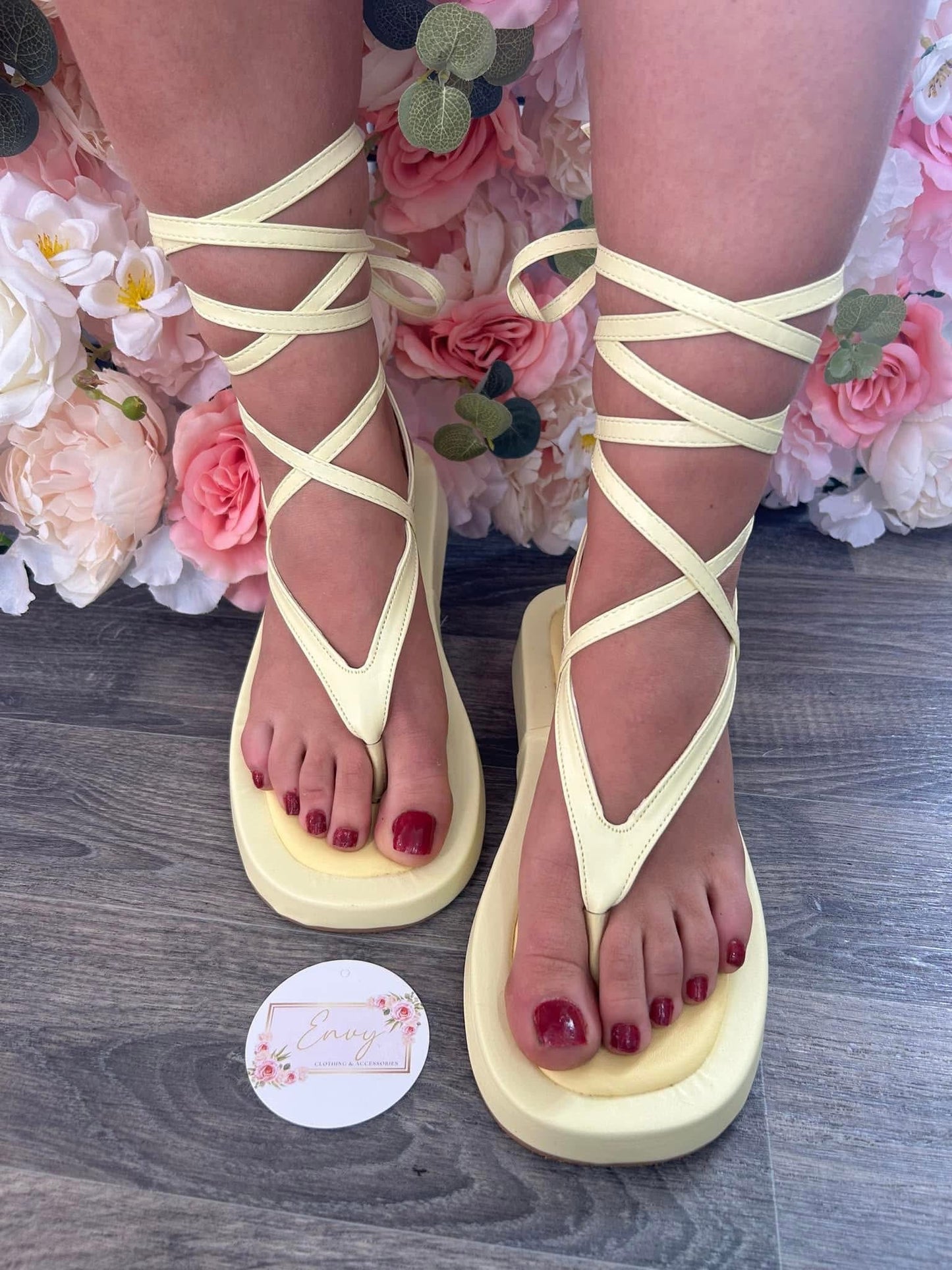 Tie Up Comfort Sole Sandles