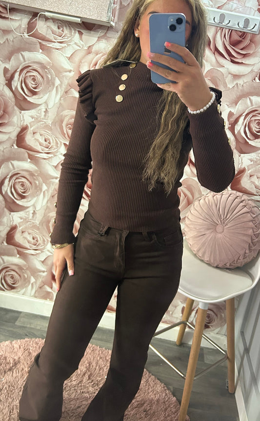 High Quality Chocolate Denim Jeans