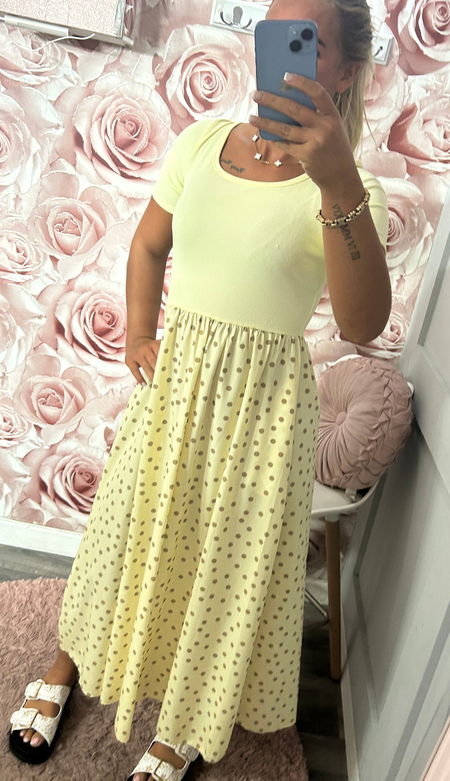 Polka Dot Maxi Dress