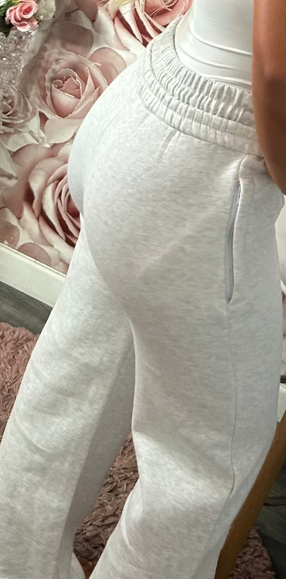 Wide Leg Pipe Line Joggers