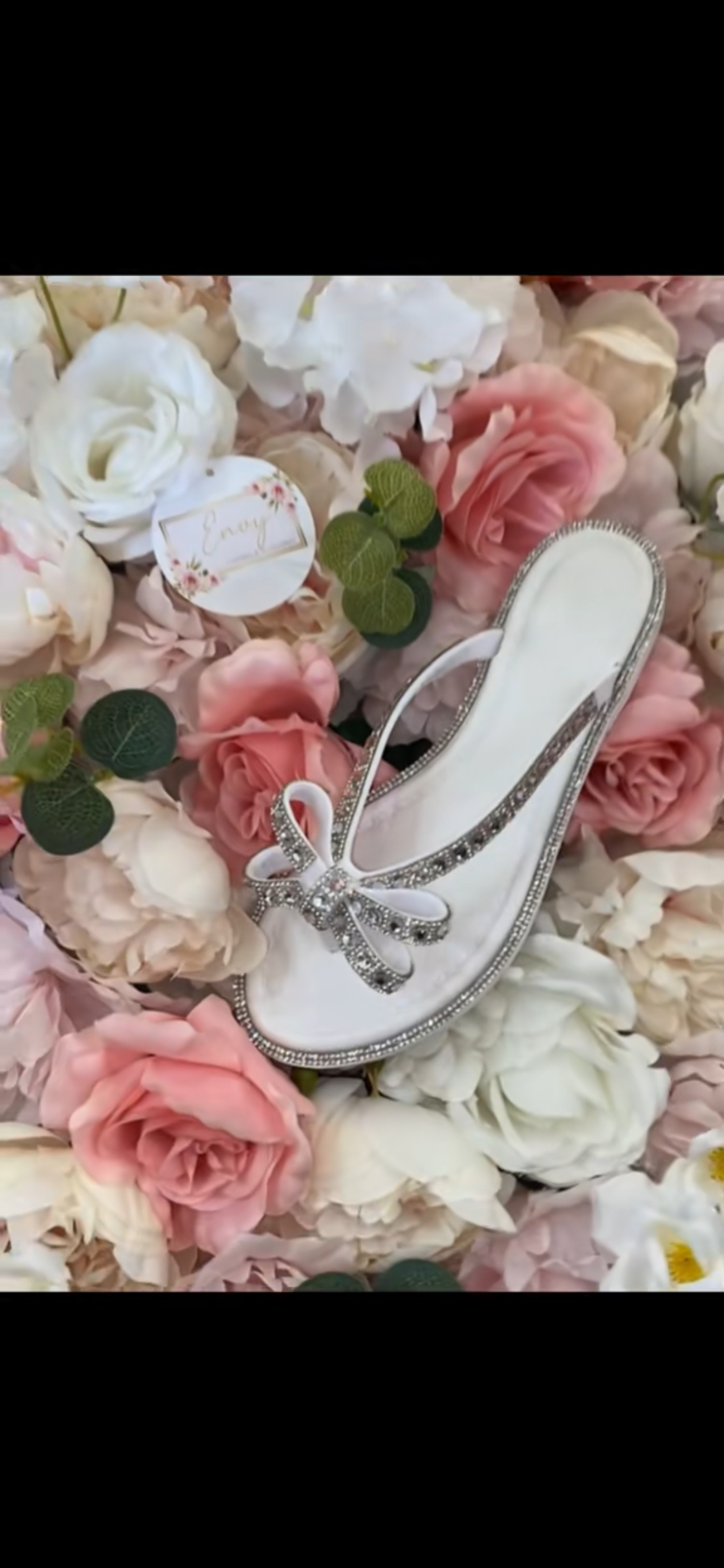 Sparkle Diamanté Bow Sandals